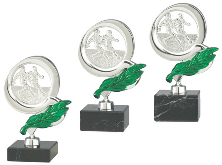 Voetbal VO-28 Metaal Groen-Zilver LAATSTE Serie OP=OP!!